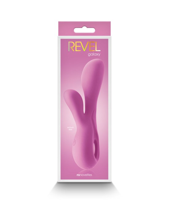 Revel Galaxy Dual Motor Rabbit Vibrator - Pink