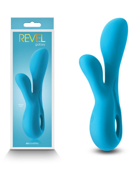 Revel Galaxy Dual Motor Rabbit Vibrator - Blue