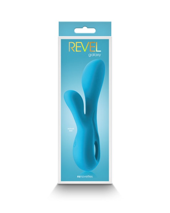 Revel Galaxy Dual Motor Rabbit Vibrator - Blue