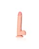 RealRock 10 Inch Straight Realistic Dildo with Balls - Flesh