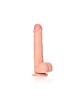 RealRock 10 Inch Straight Realistic Dildo with Balls - Flesh