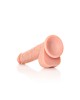 RealRock 10 Inch Straight Realistic Dildo with Balls - Flesh