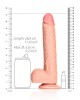 RealRock 10 Inch Straight Realistic Dildo with Balls - Flesh