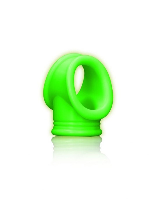 Ouch! Glow In The Dark Cock Ring & Ball Strap