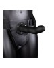 Ouch! Curved 8 Inch Hollow Strap-On - Black