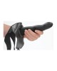 Ouch! Curved 8 Inch Hollow Strap-On - Black