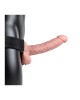 RealRock 7 Inch Hollow Strap-On with Balls - Flesh