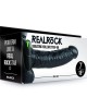 RealRock 7 Inch Vibrating Hollow Strapon with Balls - Black