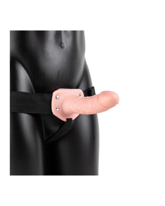 RealRock 6 Inch Hollow Strap-On - Flesh