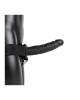 RealRock 8 Inch Hollow Strap-On - Black