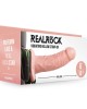 RealRock 6 Inch Vibrating Hollow Strap-On - Flesh