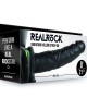 RealRock 8 Inch Vibrating Hollow Strap-On - Black