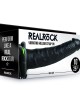 RealRock 10 Inch Vibrating Hollow Strap-On - Black