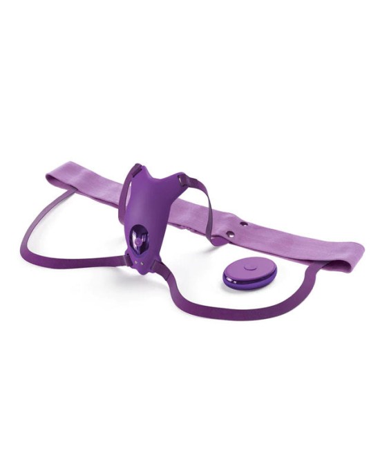 Fantasy For Her Ultimate Butterfly Strap-On Stimulator - Purple