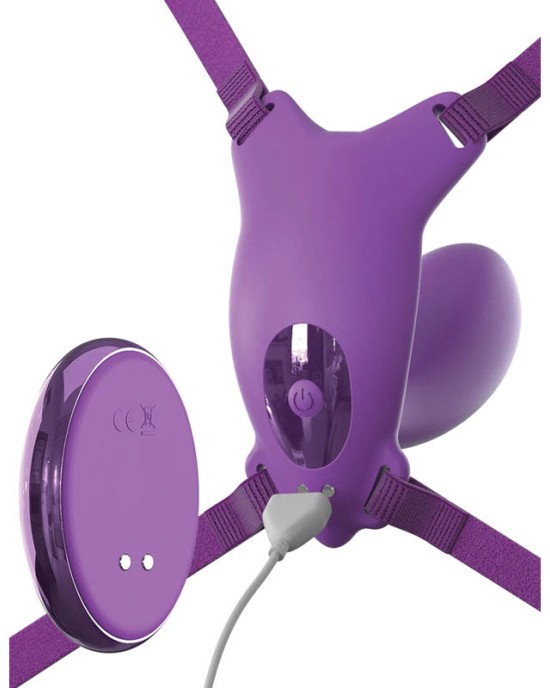 Fantasy For Her Ultimate G-Spot Butterfly Strap-On - Purple