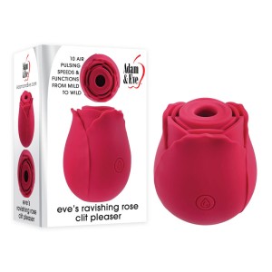 Adam & Eve Eves Ravishing Rose Clit Pleaser - Red