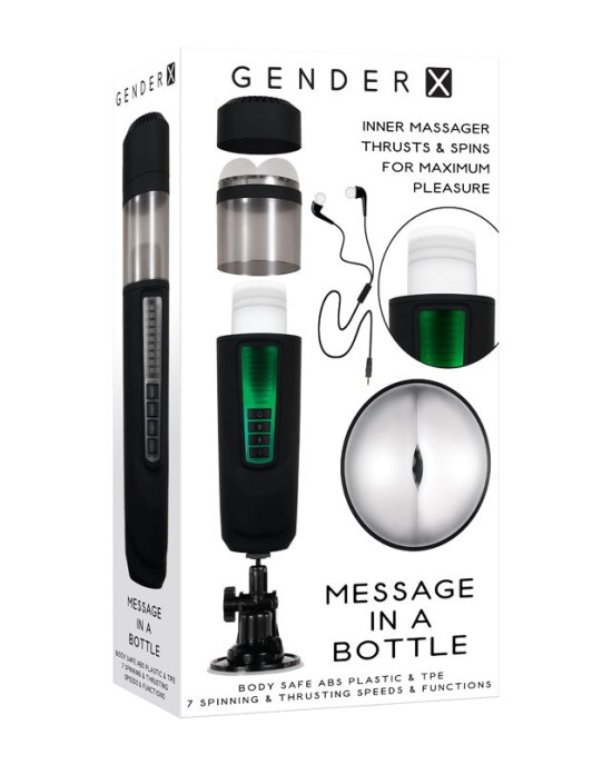 Gender X Message In A Bottle - Thrusting & Spinning Masturbator