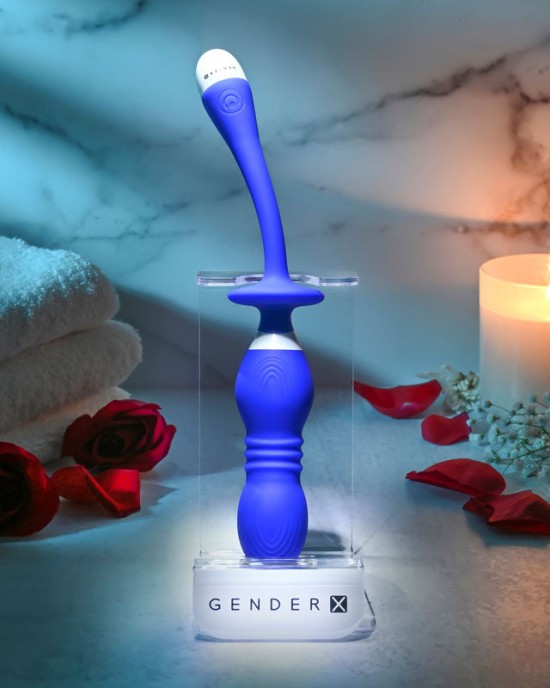 Gender X Play Ball - Blue Thrusting & Vibrating Orbs