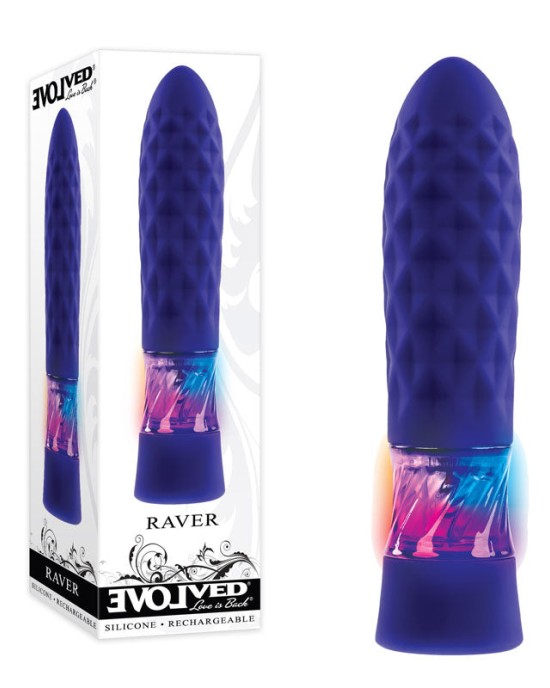 Evolved Raver - Blue Mini Vibrator