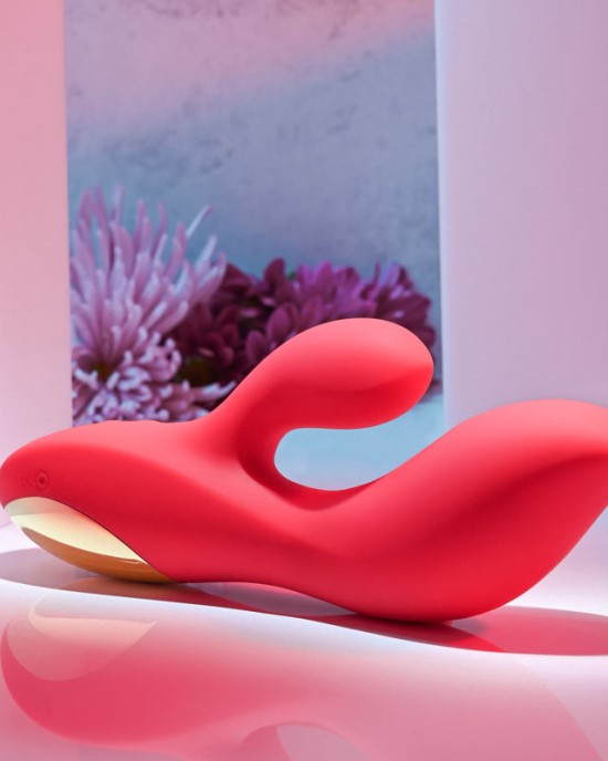 Adam & Eve Eve's Big Curvy G Rabbit Vibrator - Red