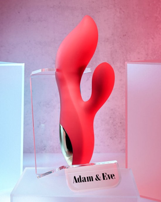 Adam & Eve Eve's Big Curvy G Rabbit Vibrator - Red