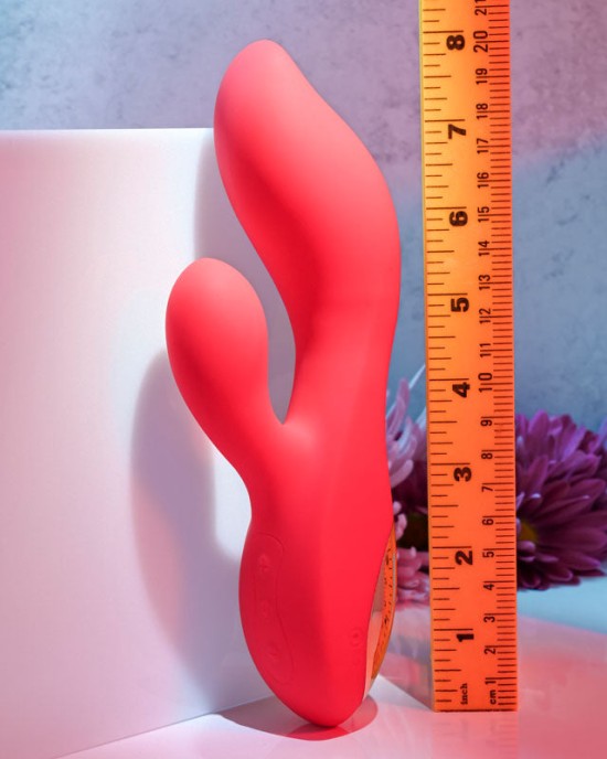 Adam & Eve Eve's Big Curvy G Rabbit Vibrator - Red