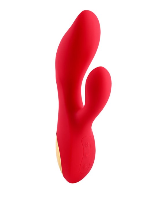 Adam & Eve Eve's Big Curvy G Rabbit Vibrator - Red