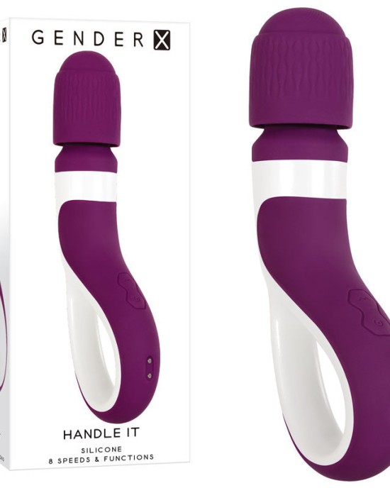 Gender X Handle It  - Purple/White Massager Wand