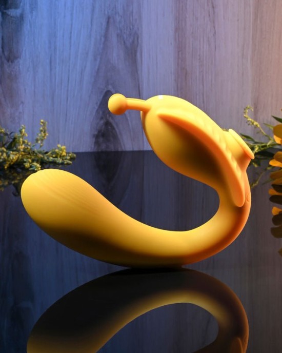 Evolved The Monarch - Yellow Multi Use Couples Vibrator