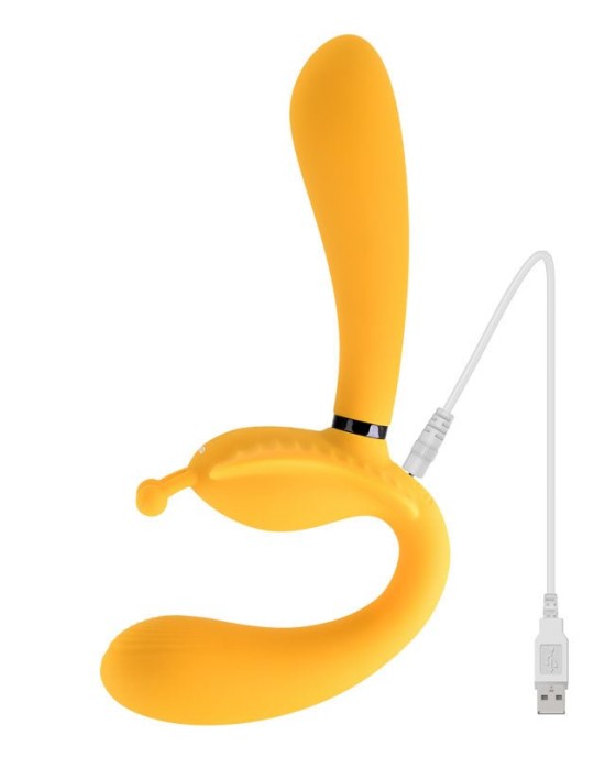 Evolved The Monarch - Yellow Multi Use Couples Vibrator