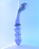 Gender X Lustrous Galaxy Double Ended Glass Wand - Blue/Violet