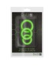 Ouch! Glow In The Dark Cock Ring Set - Set of 3