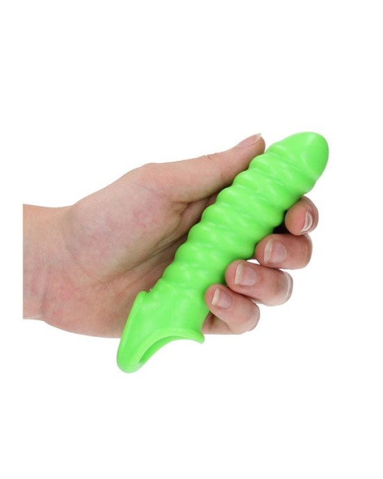 Ouch! Glow In The Dark Swirl Stretchy Penis Sleeve