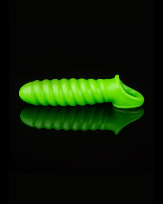 Ouch! Glow In The Dark Swirl Stretchy Penis Sleeve