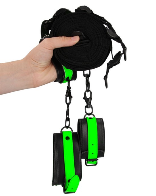 Ouch! Glow In The Dark Bed Bindings Restraint Kit