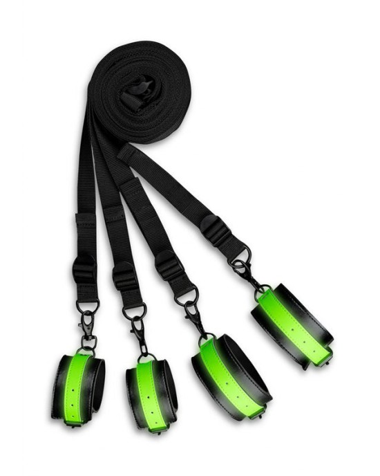 Ouch! Glow In The Dark Bed Bindings Restraint Kit