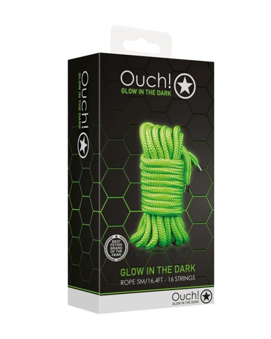 Ouch! Glow In The Dark Rope - 5mtrs