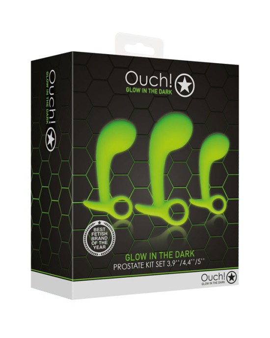 Ouch! Glow In The Dark Prostate Kit - Set of 3