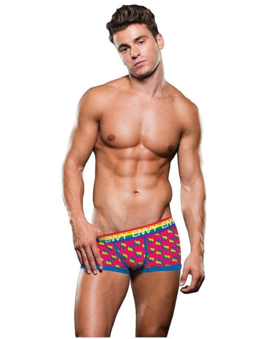 Envy Rainbow Hearts Trunk - Rainbow - L/XL