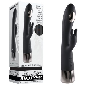 Evolved Heat Up & Chill Rabbit Vibrator - Black