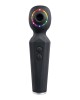 Evolved Rainbow Sucker Massage Wand with Suction Tip - Black