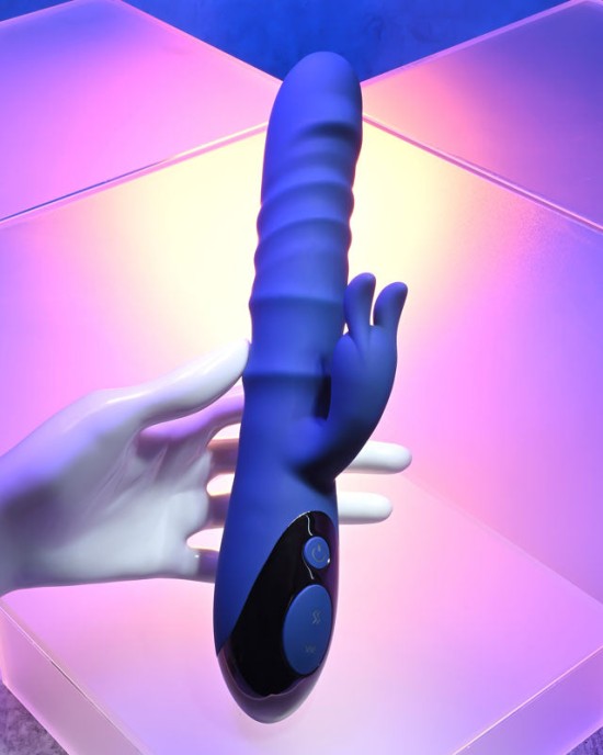 Evolved The Ringer Rabbit Vibrator - Blue