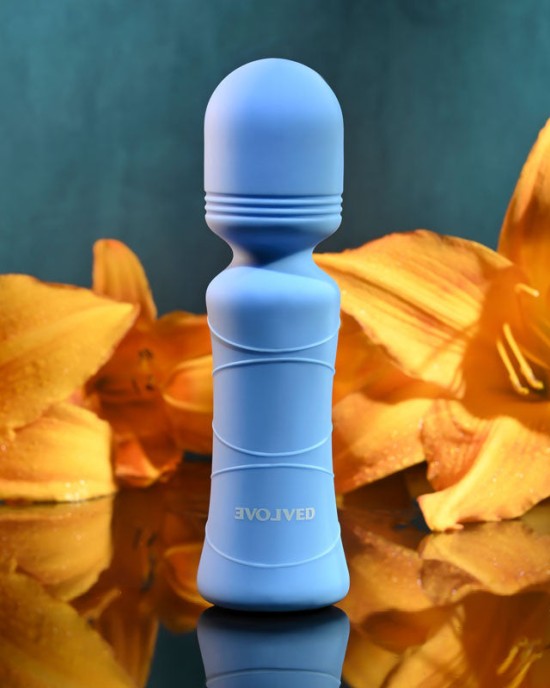 Evolved Out Of The Blue Mini Massager Wand - Blue