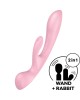 Satisfyer Triple Oh Rabbit Vibrator - Pink