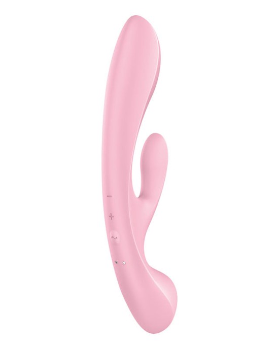 Satisfyer Triple Oh Rabbit Vibrator - Pink