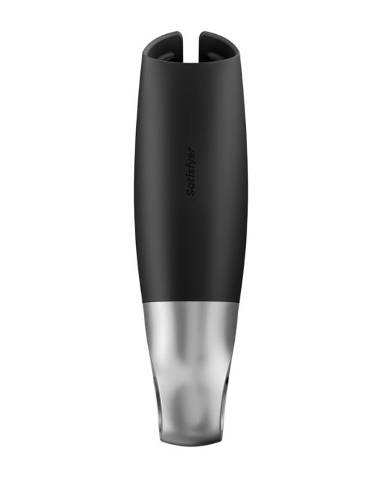 Satisfyer Power Vibrating Masturbator with App Control - Black