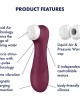 Satisfyer Pro 2 Gen 3 Touch-Free Clitoral Stimulator - Wine Red