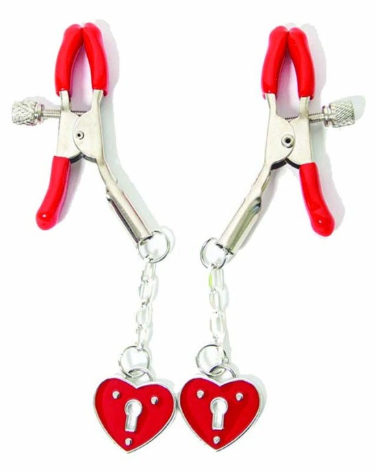 Sexy AF - Couture Red Hearts Nipple Clamps