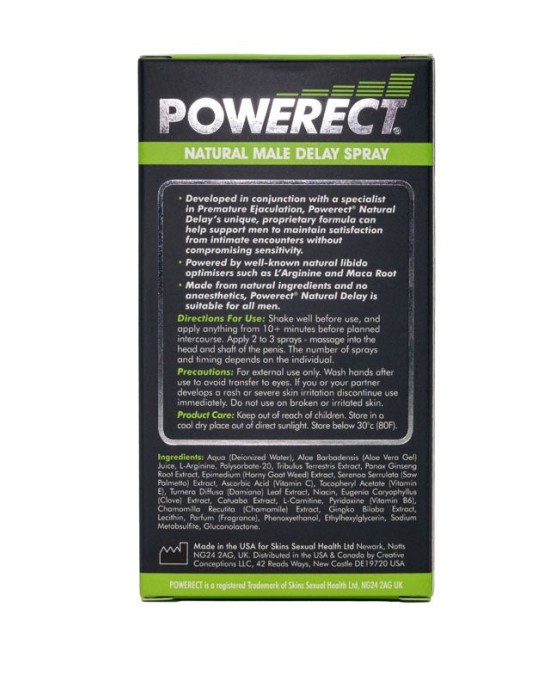 Powerect Natural Delay Spray - 30ml