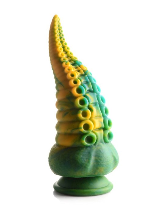 Creature Cocks Monstropus Tentacled Monster Fantasy Dildo - Green/Yellow